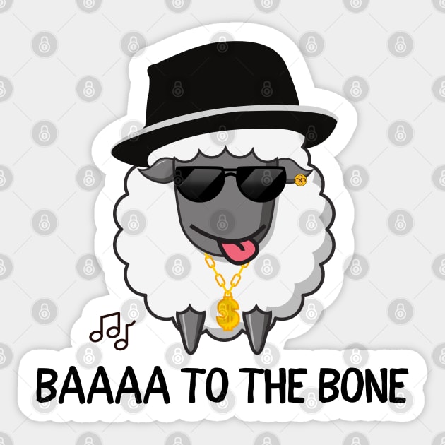 Baad to the Bone Sticker by Unique Treats Designs